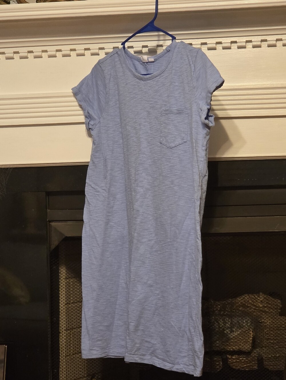 GAP light Blue Pocket T-Shirt Dress size med
